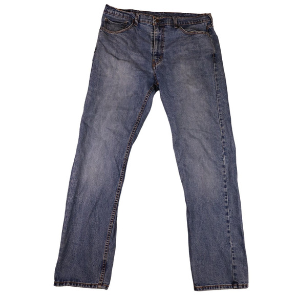 Levi's 505 Jeans Men's Size 38 x 34 Blue Medium Wash Straight Leg - Picture 1 of 8